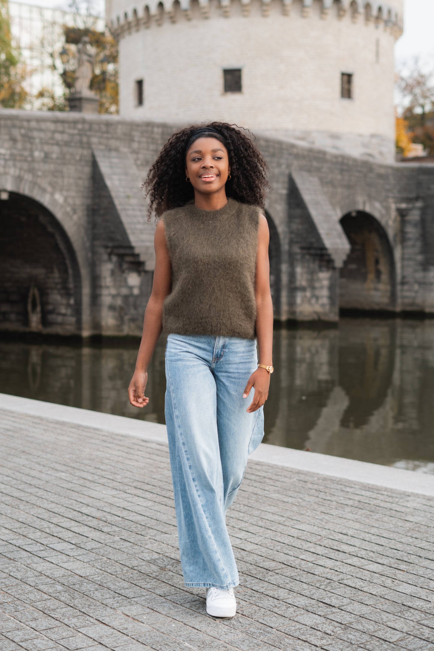 Alice mohair debardeur kaki