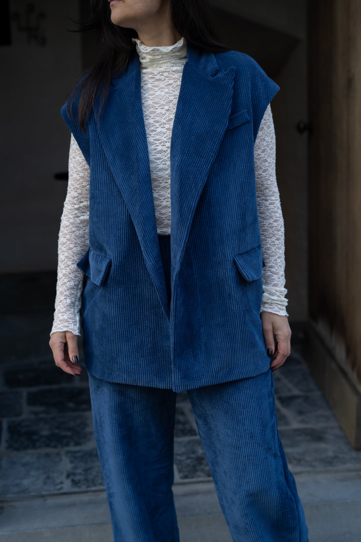 Jade broek blauw