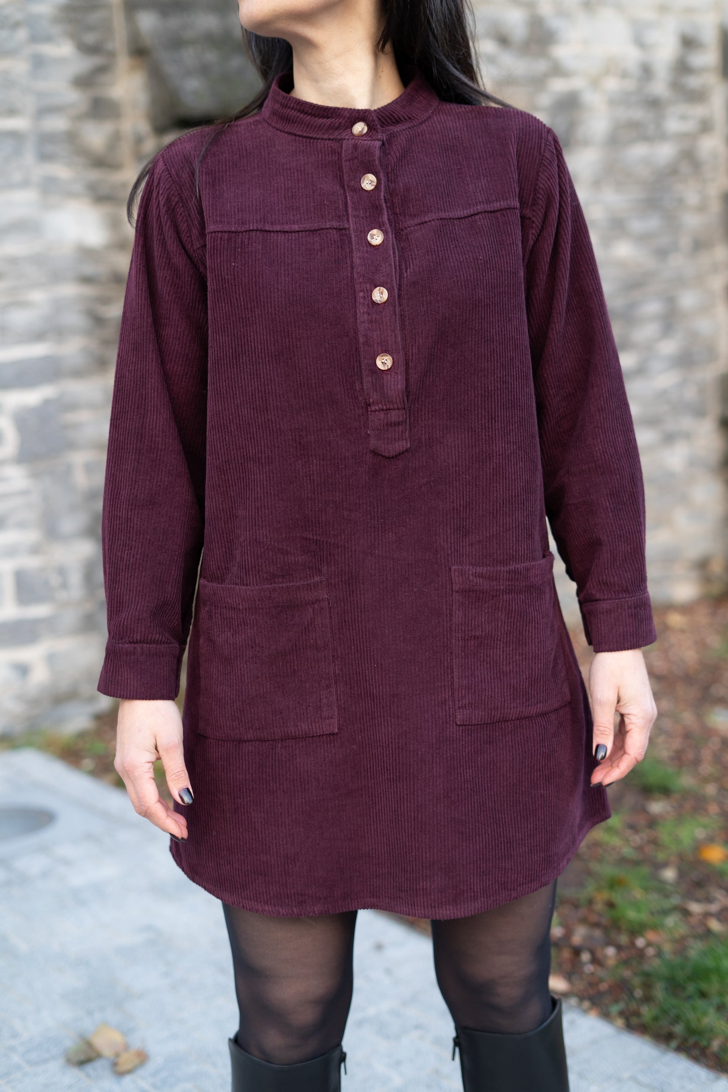 Éloise jurk burgundy