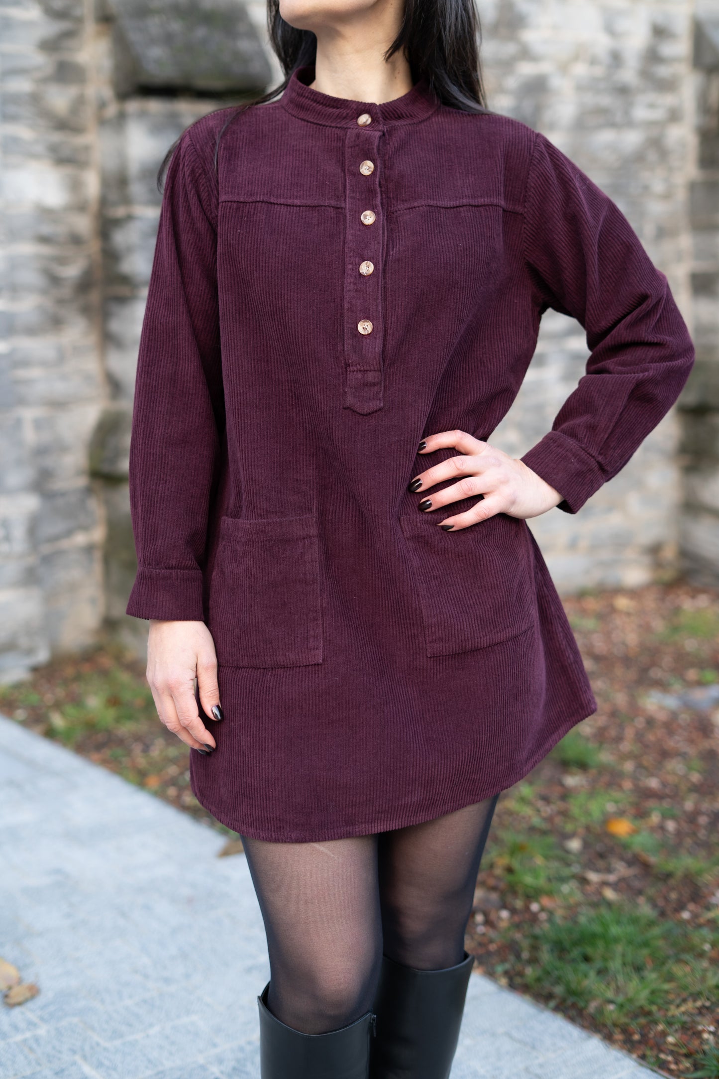 Éloise jurk burgundy