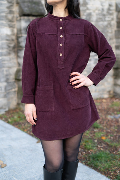 Éloise jurk burgundy