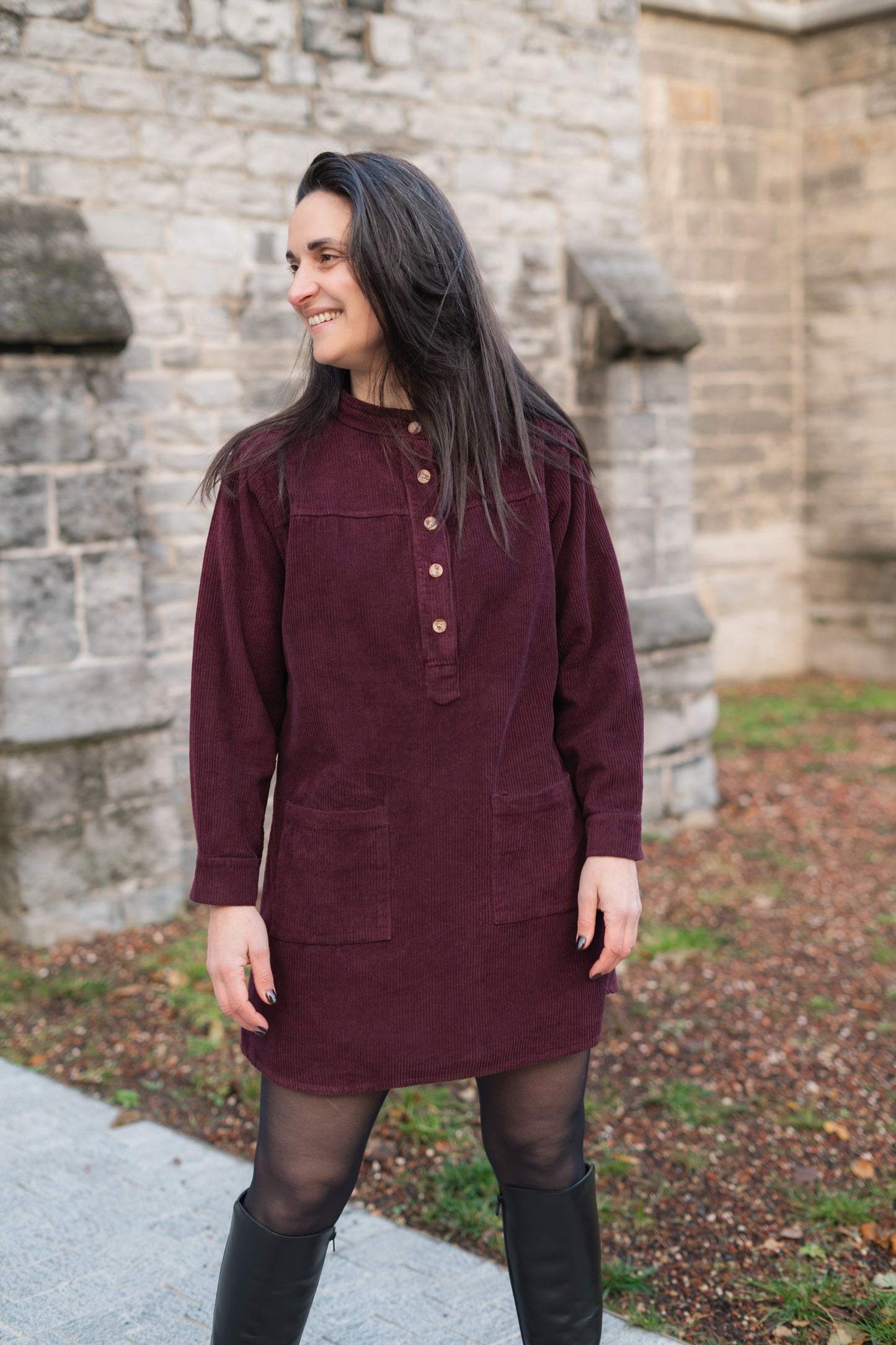 Éloise jurk burgundy