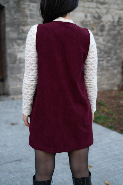 Sophie jurk burgundy