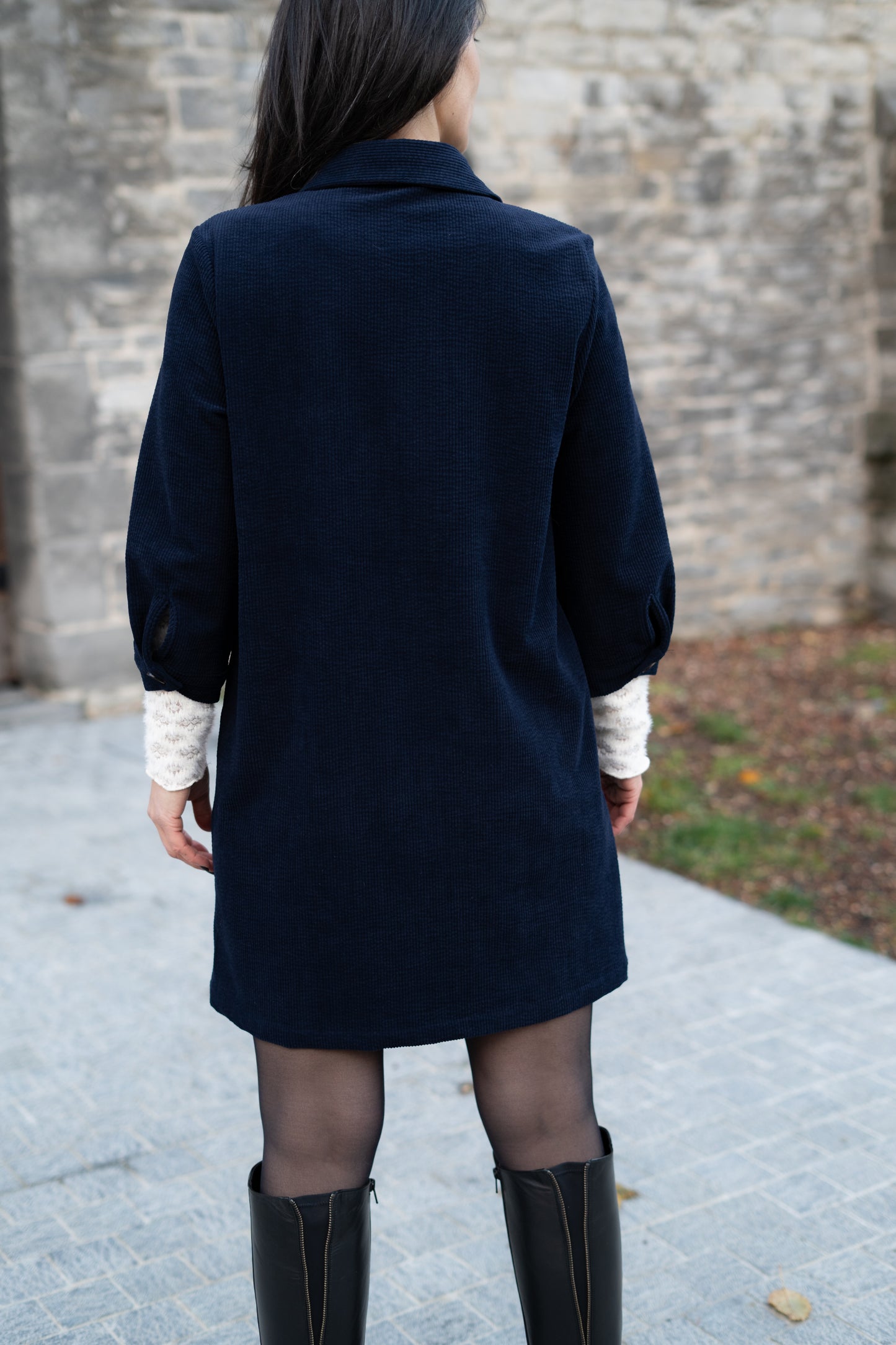 Ophélie jurk marine