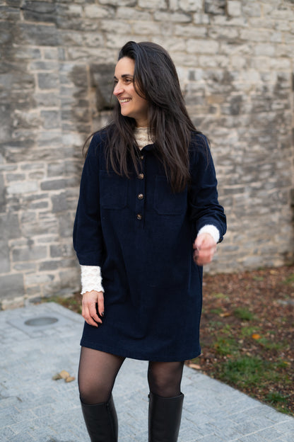 Ophélie jurk marine