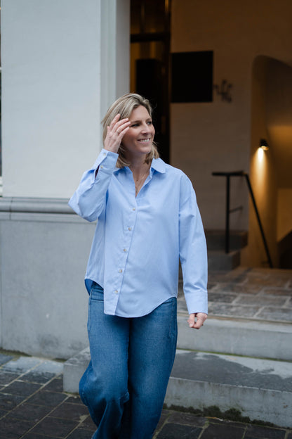Amélie blouse lichtblauw