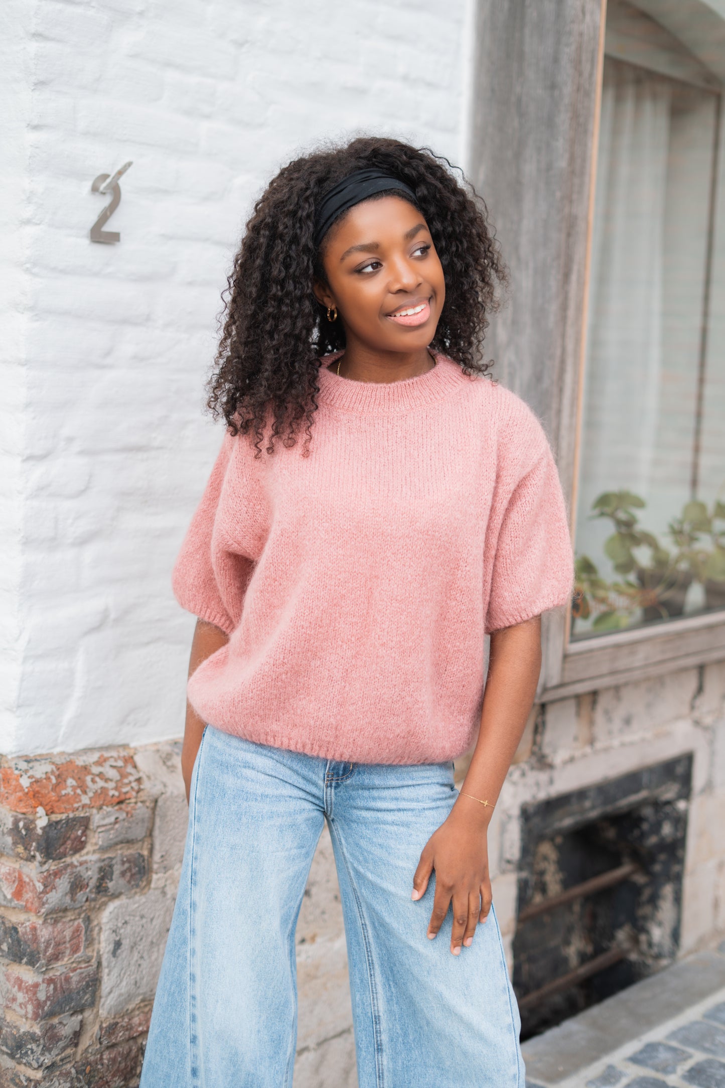 Rosanne knitwear salmon