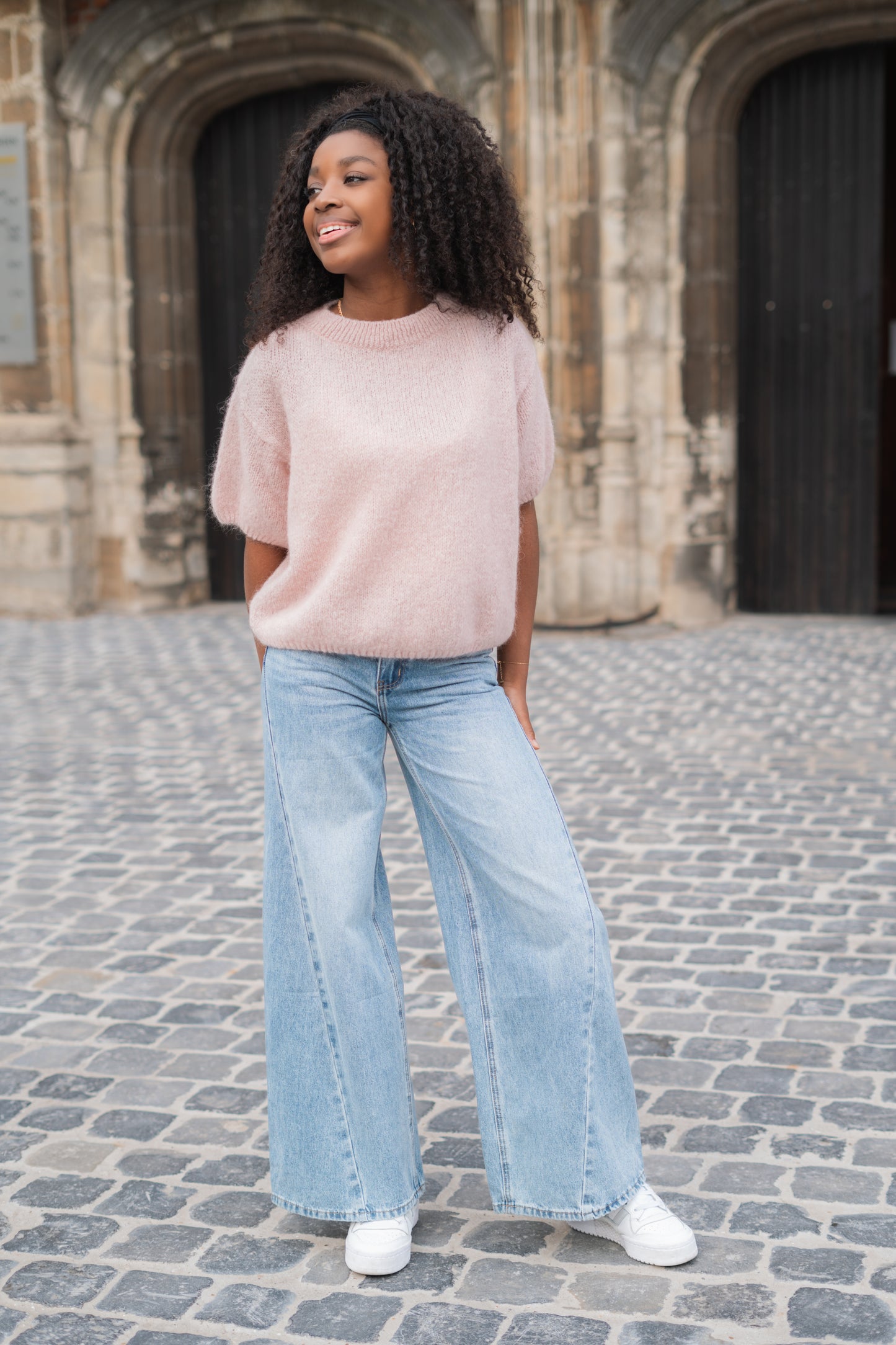 Rosanne knitwear blush