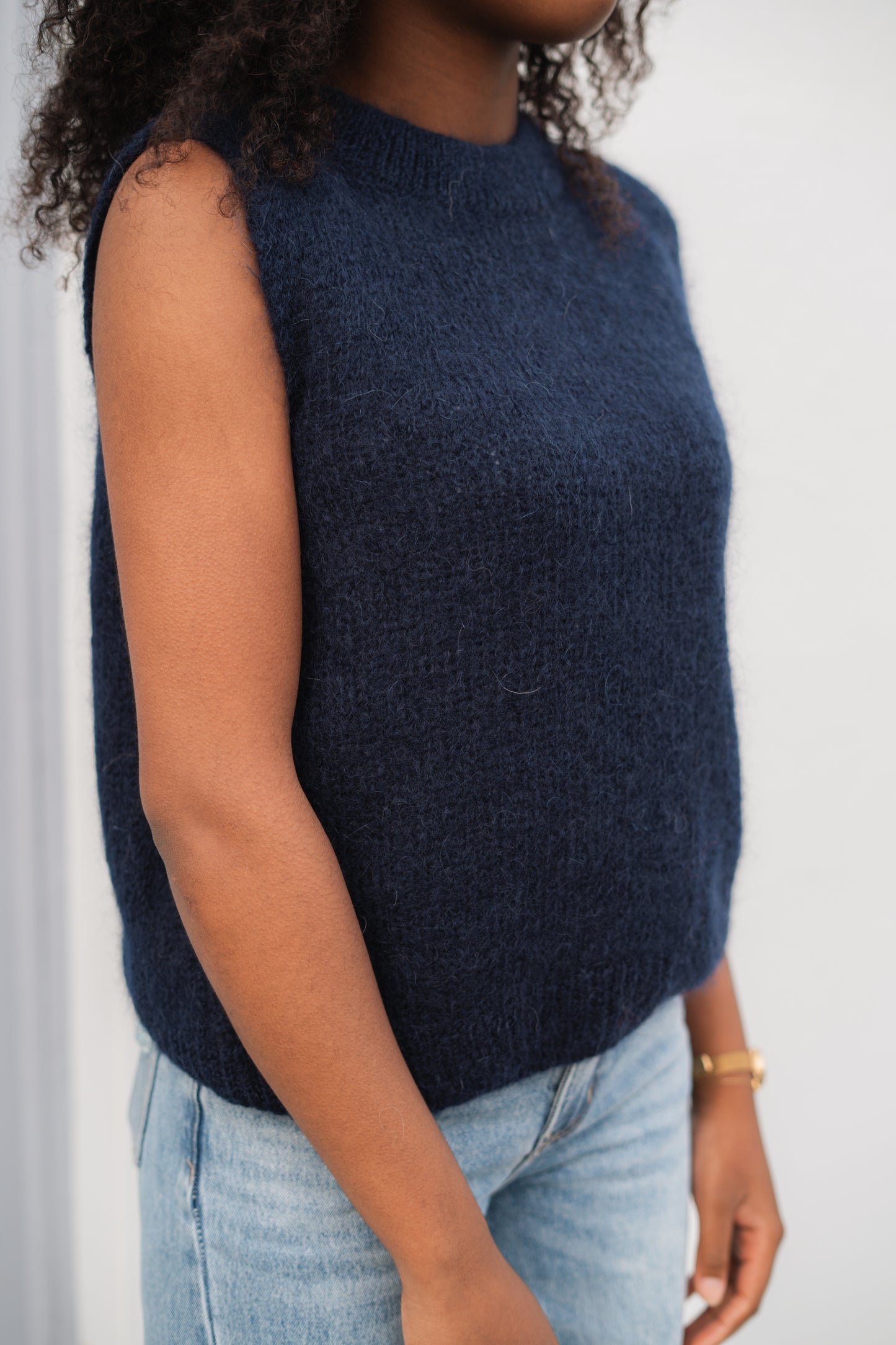 Lune debardeur marine