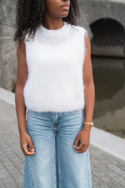 Alice mohair debardeur wit