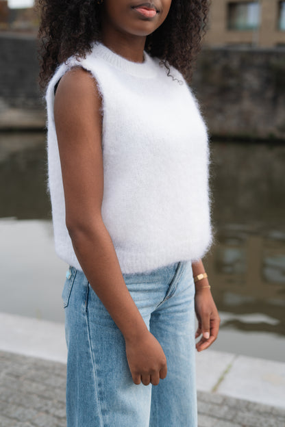 Alice mohair debardeur wit