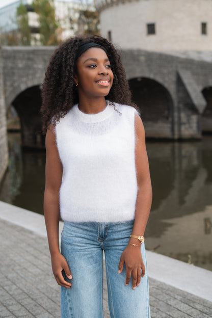 Alice mohair debardeur wit