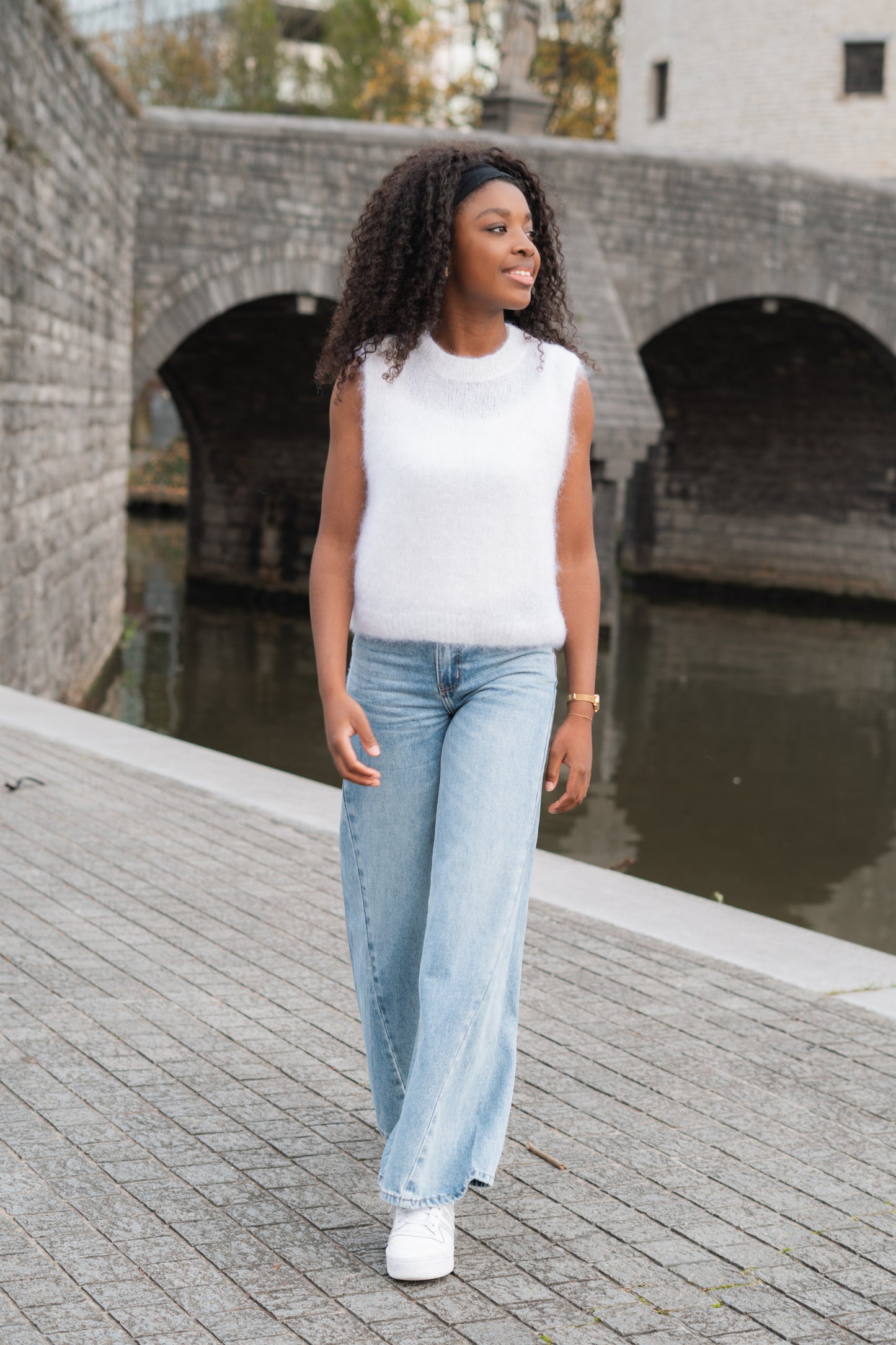 Alice mohair debardeur wit