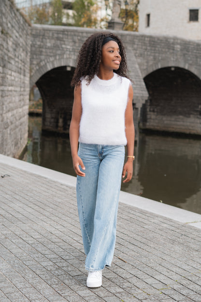 Alice mohair debardeur wit