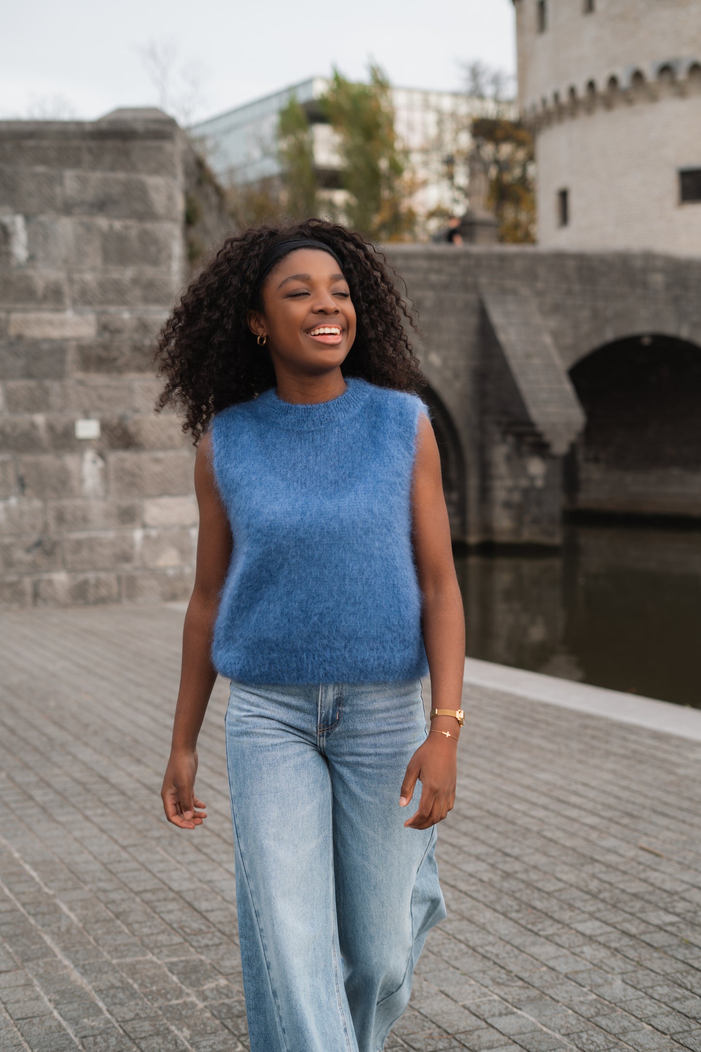 Alice mohair debardeur ocean