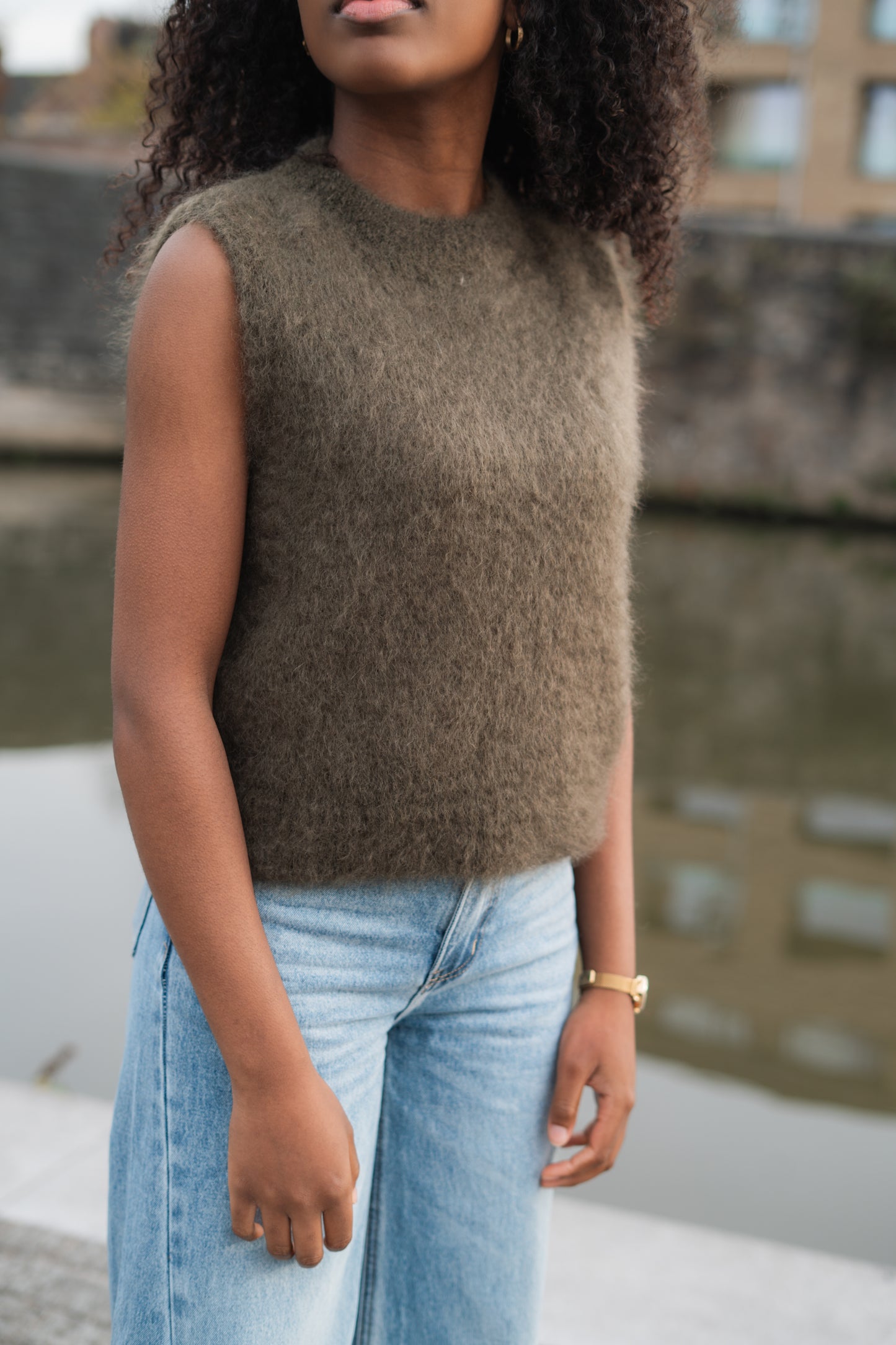 Alice mohair debardeur kaki