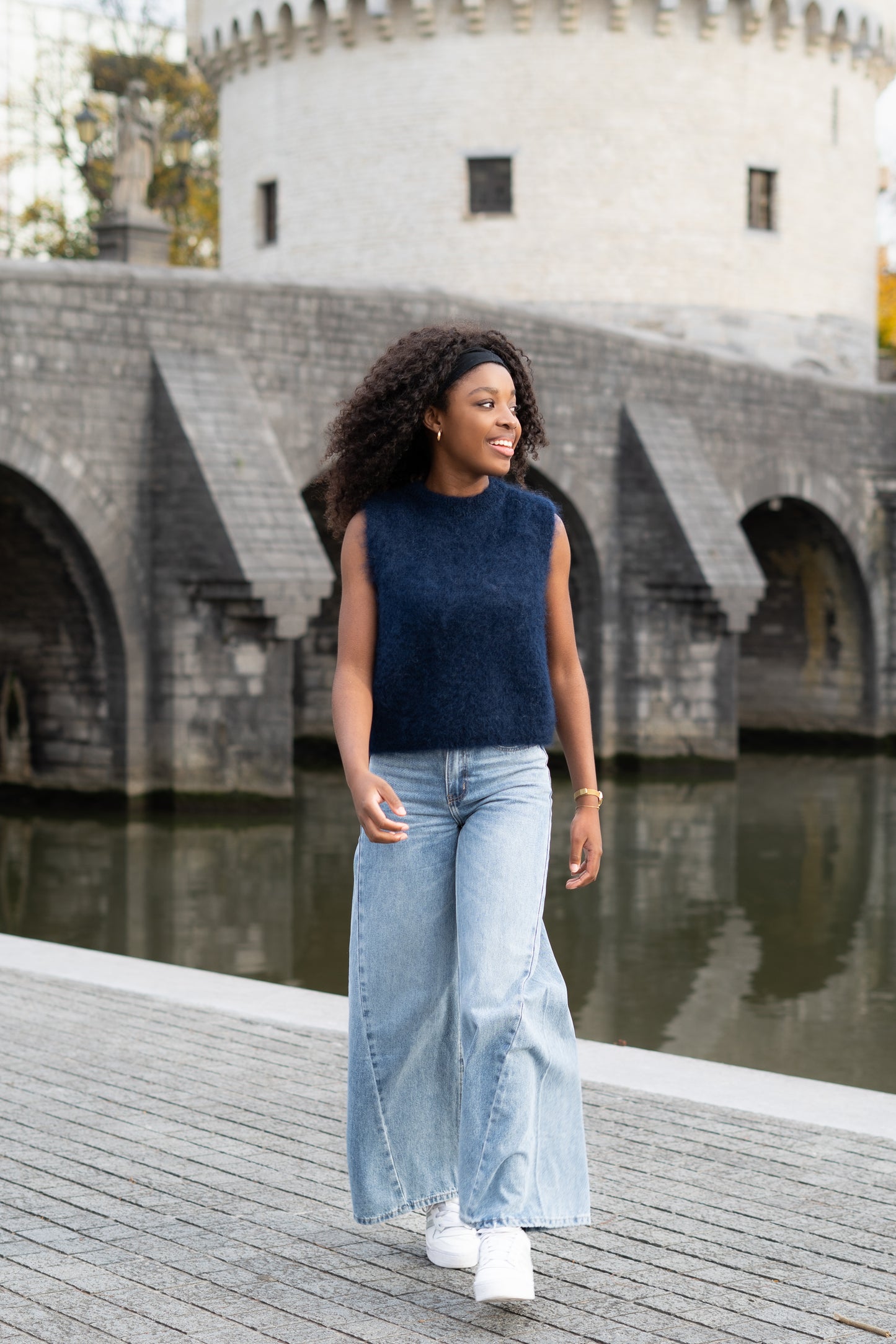 Alice mohair debardeur marine