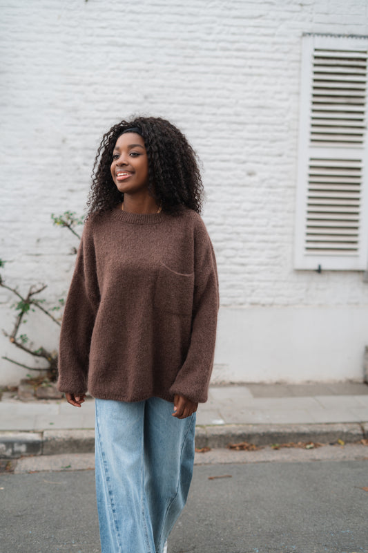 Linette knitwear coffee