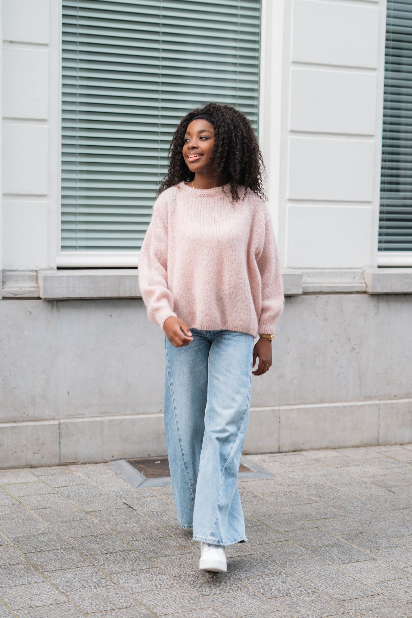Claire knitwear blush
