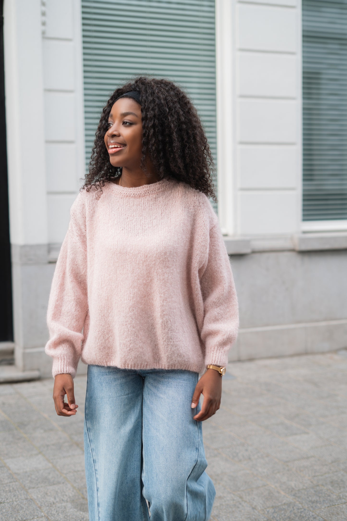 Claire knitwear blush