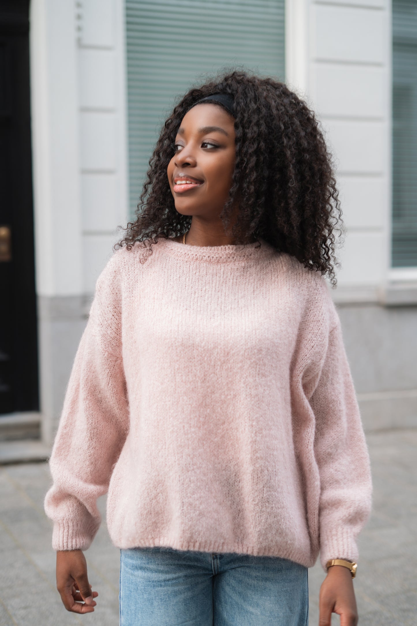 Claire knitwear blush