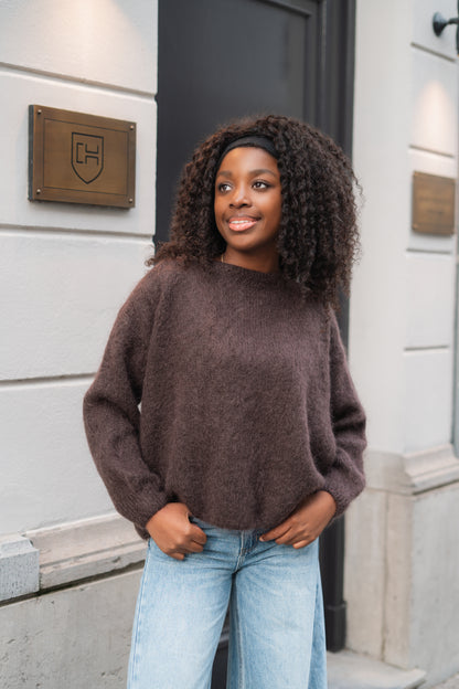 Claire knitwear choco
