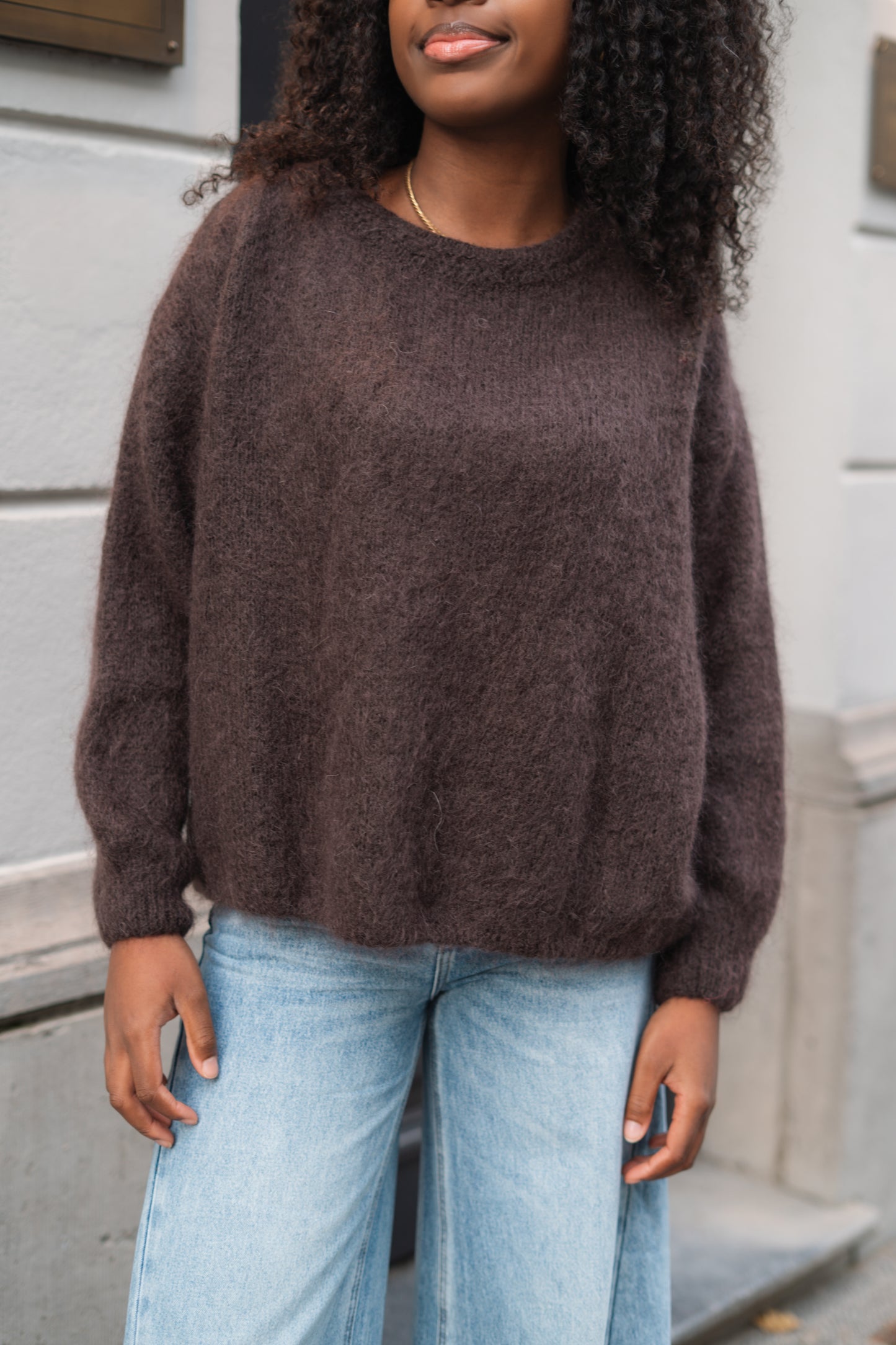 Claire knitwear choco