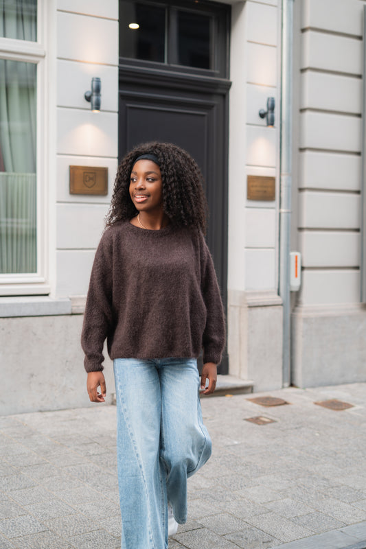 Claire knitwear choco