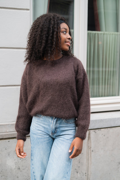 Claire knitwear choco