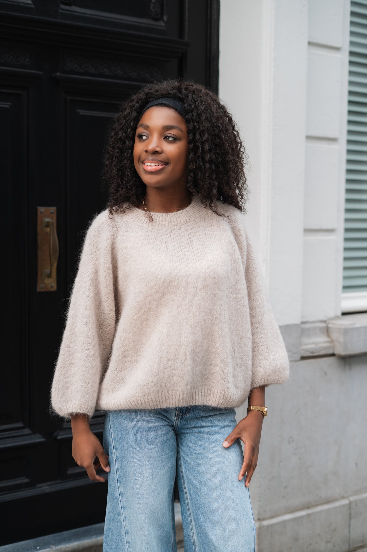 Marie knitwear latté