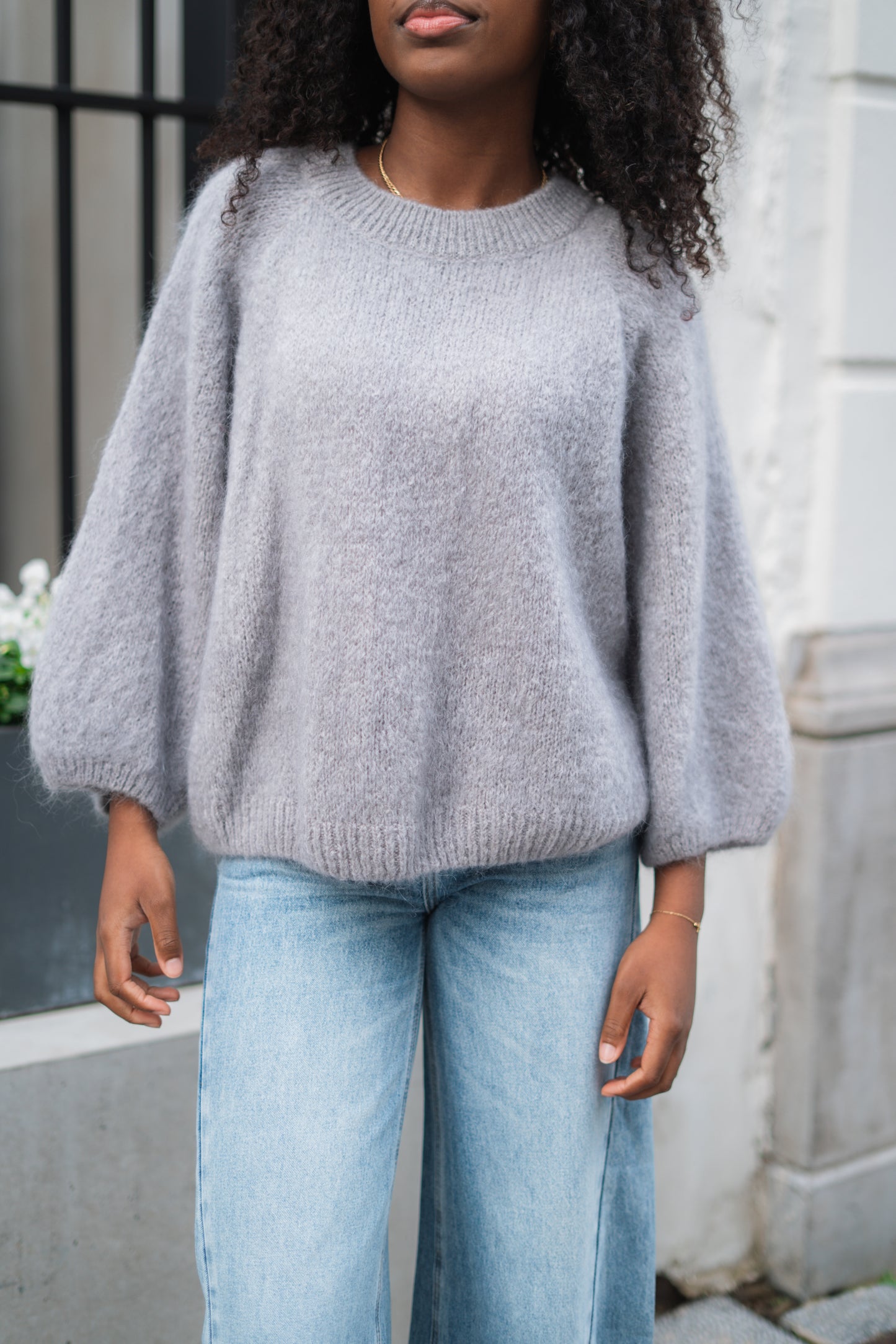 Marie knitwear lichtgrijs