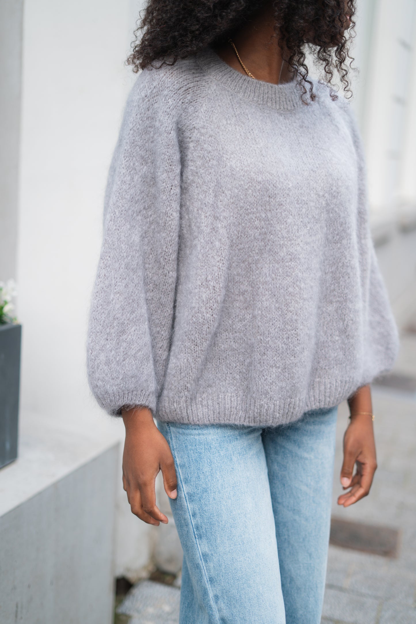 Marie knitwear lichtgrijs