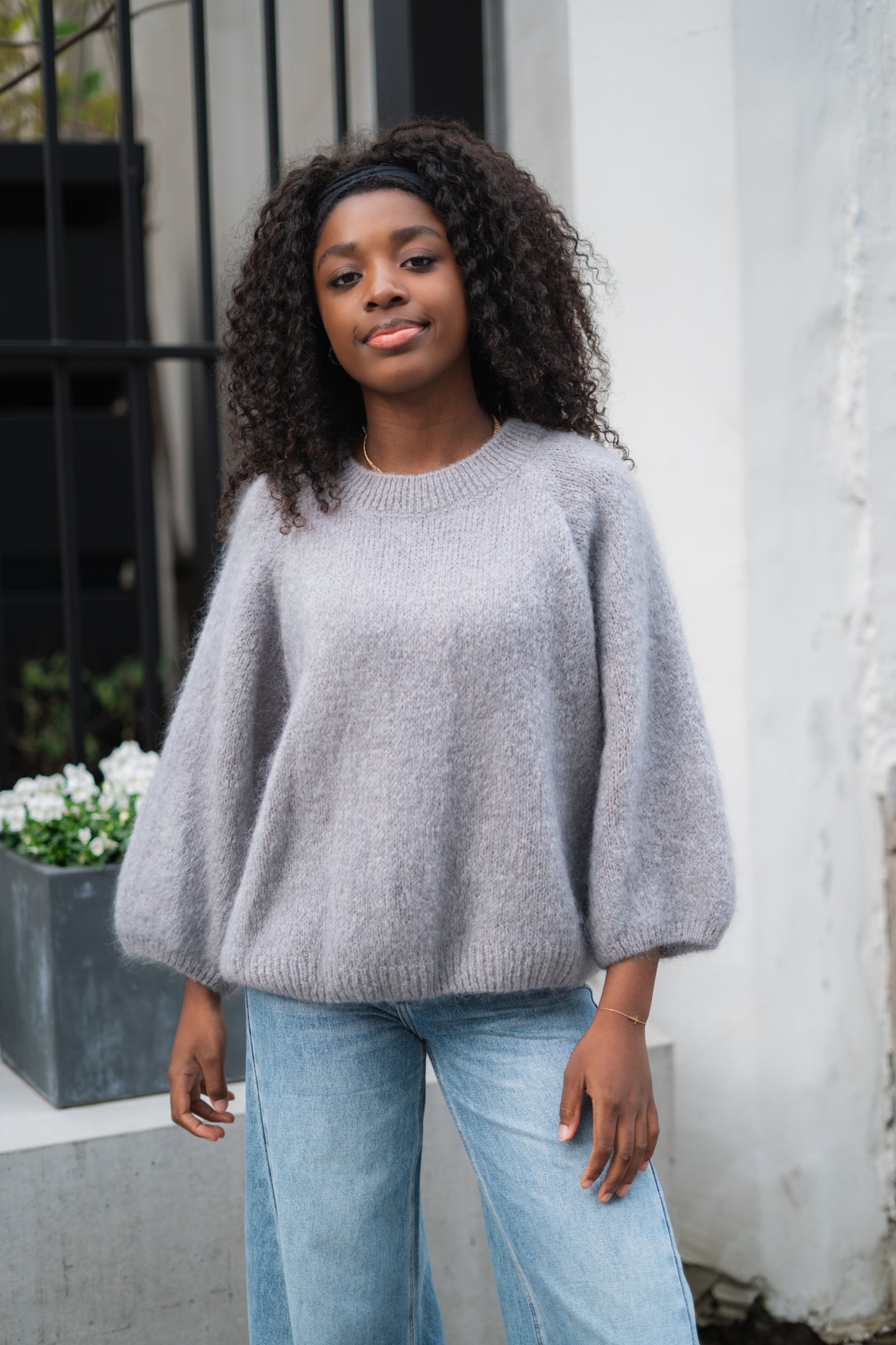 Marie knitwear lichtgrijs