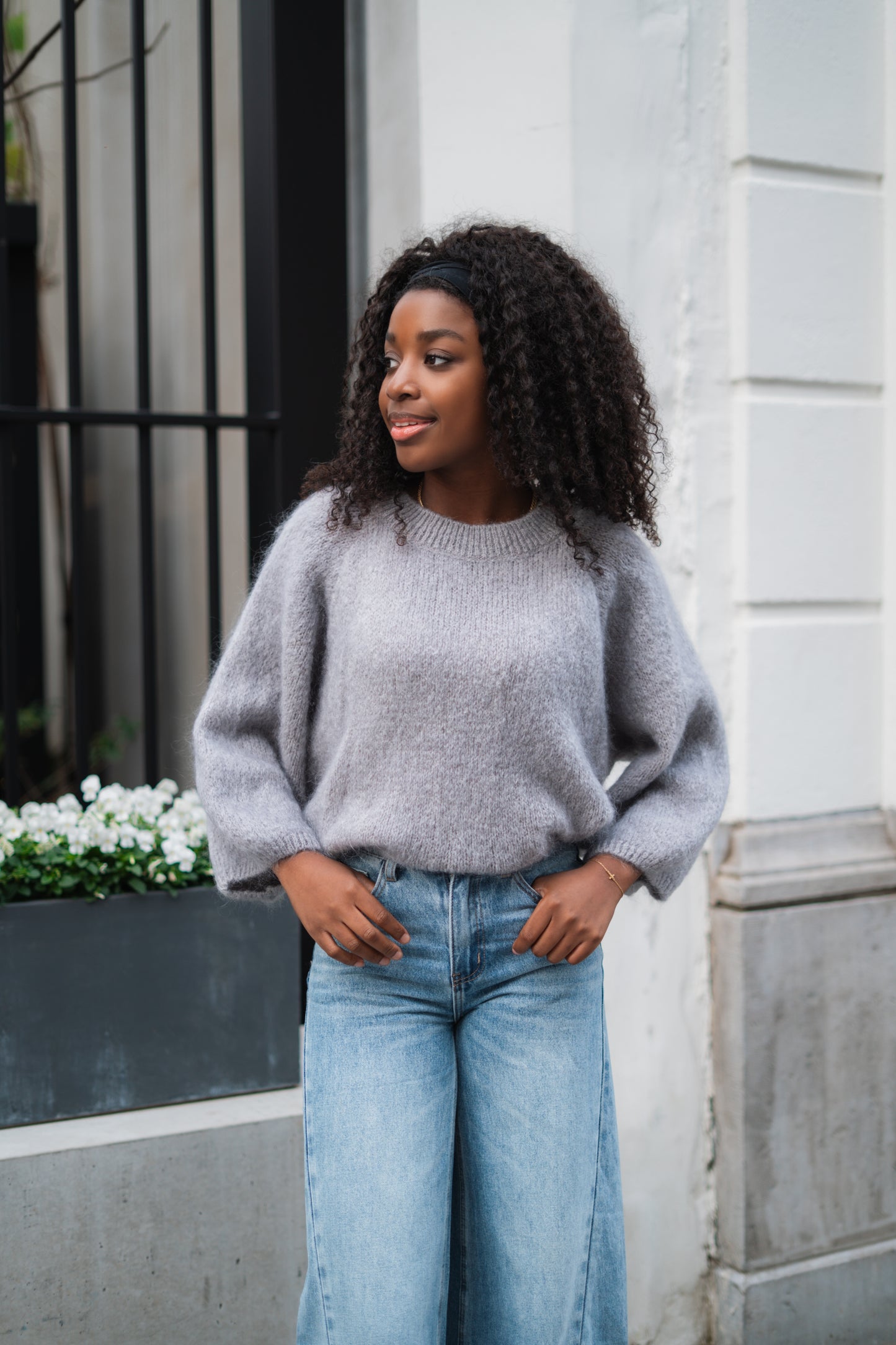 Marie knitwear lichtgrijs