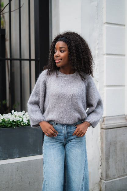 Marie knitwear lichtgrijs