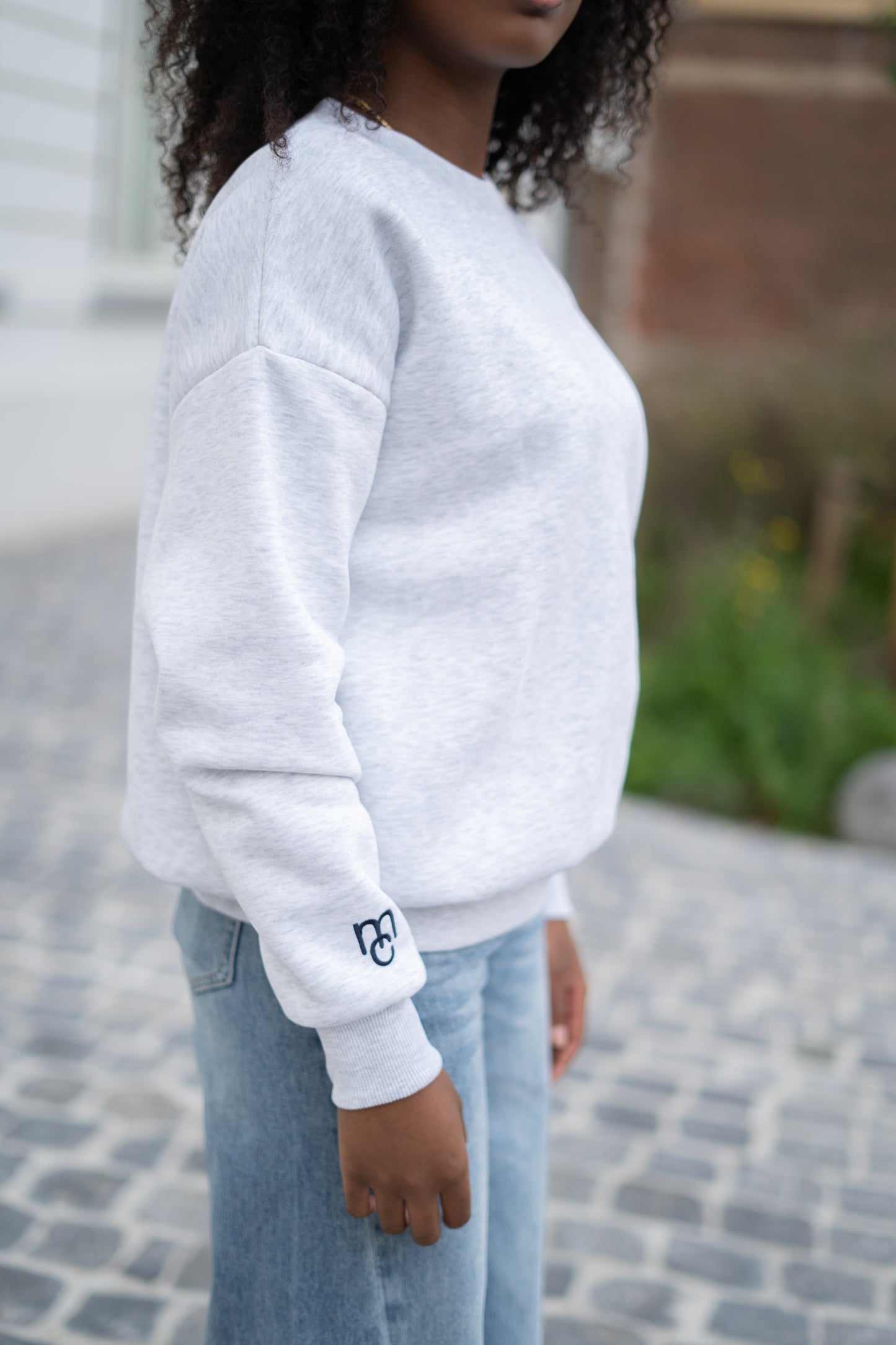 Sarah MC sweater lichtgrijs