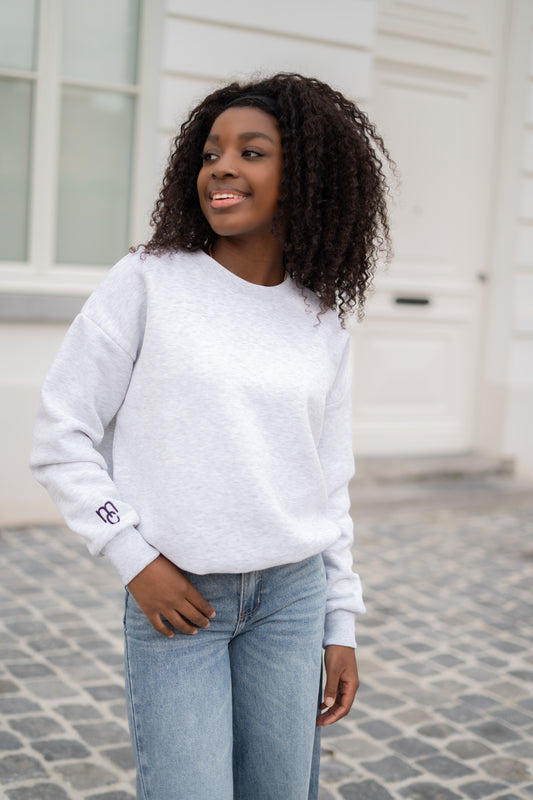 Sarah MC sweater lichtgrijs