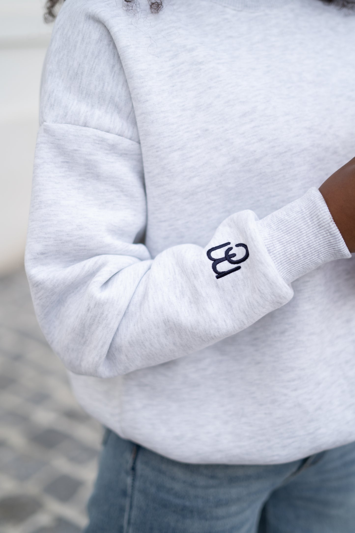 Sarah MC sweater lichtgrijs