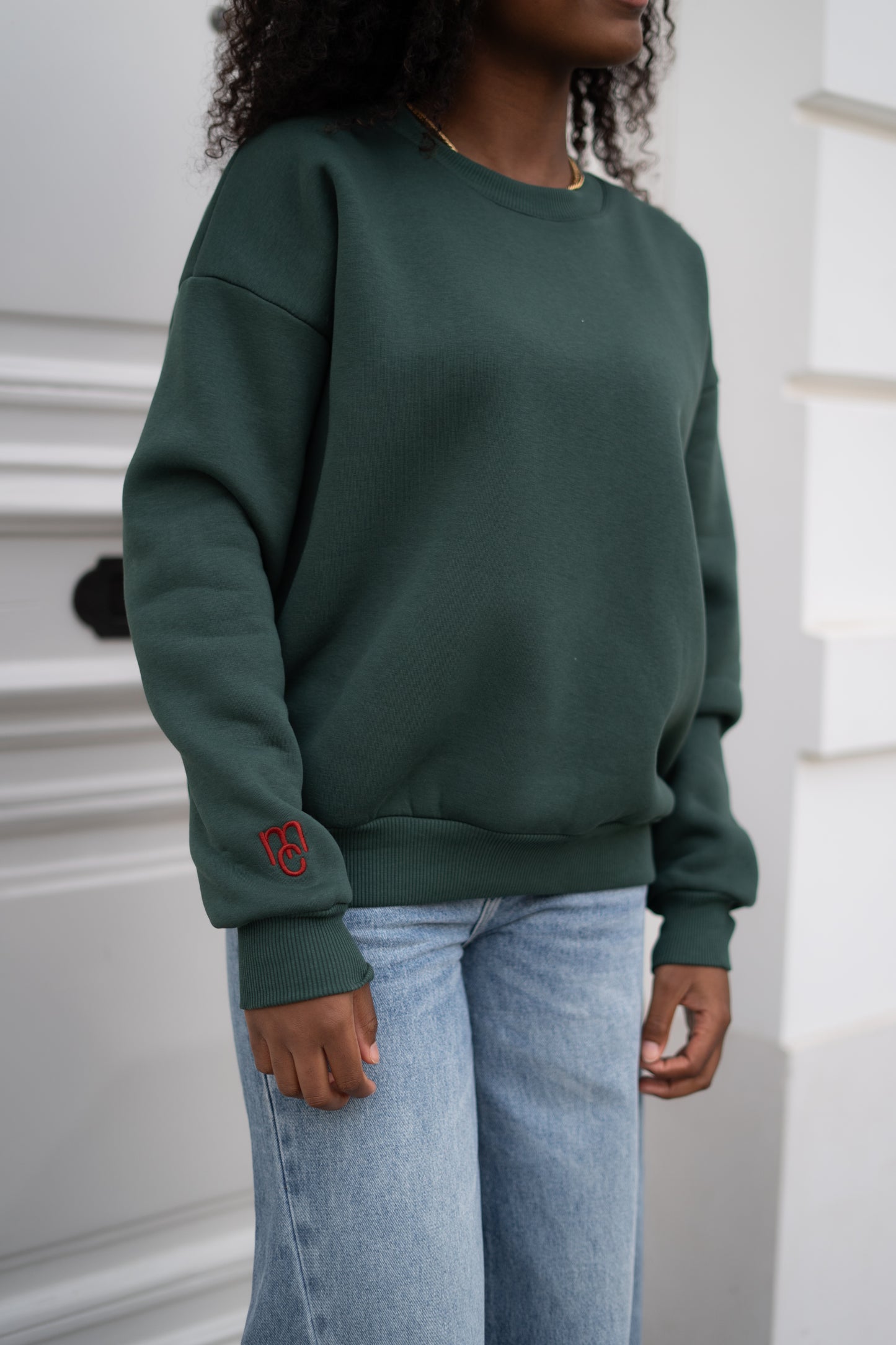 Sarah MC sweater bottle green