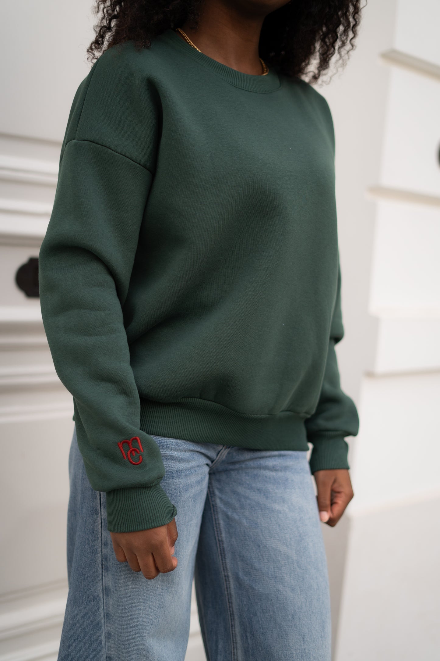 Sarah MC sweater bottle green