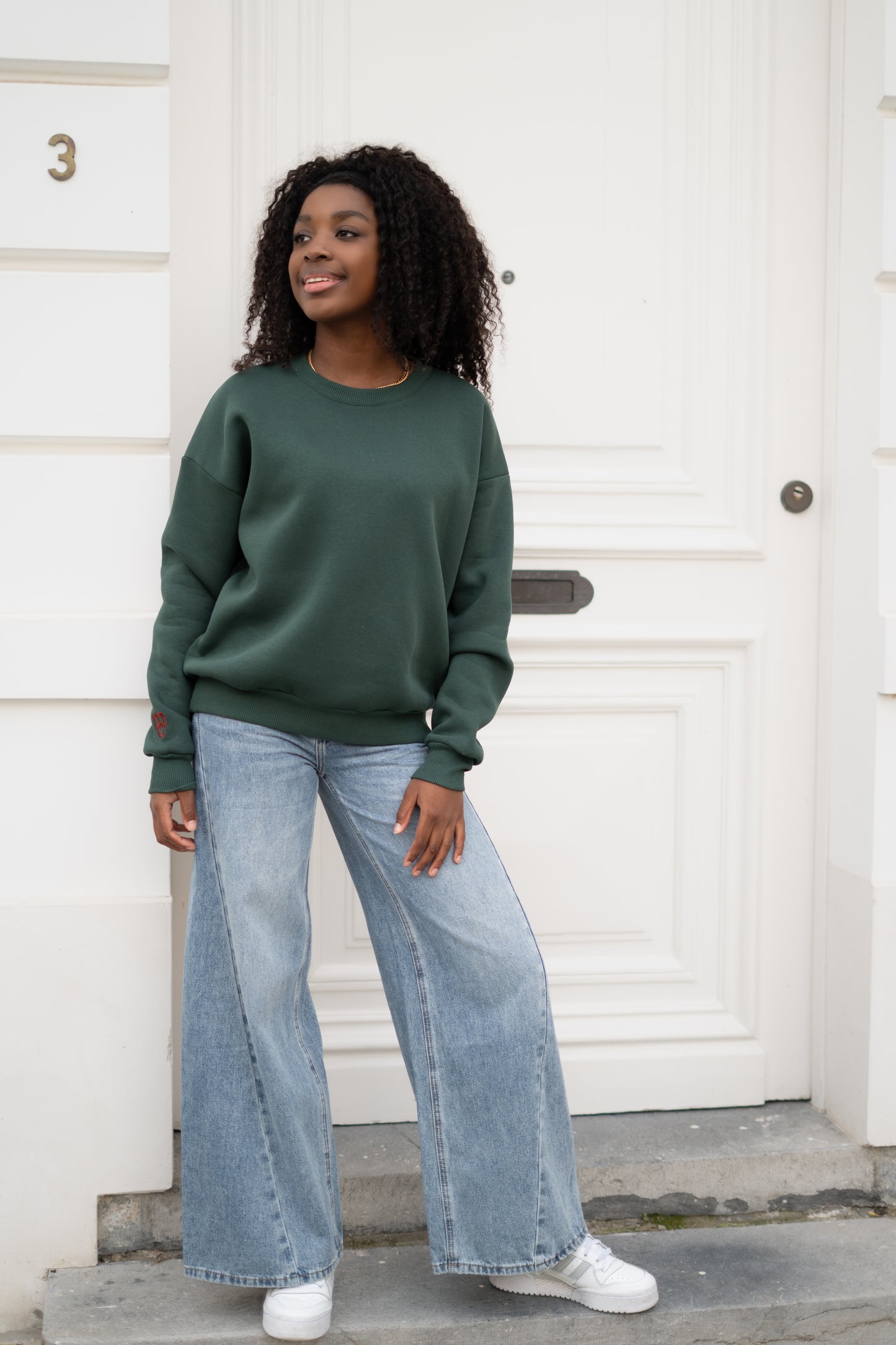 Sarah MC sweater bottle green