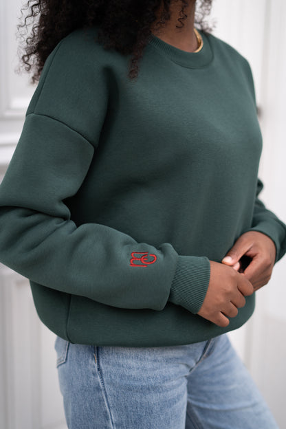 Sarah MC sweater bottle green