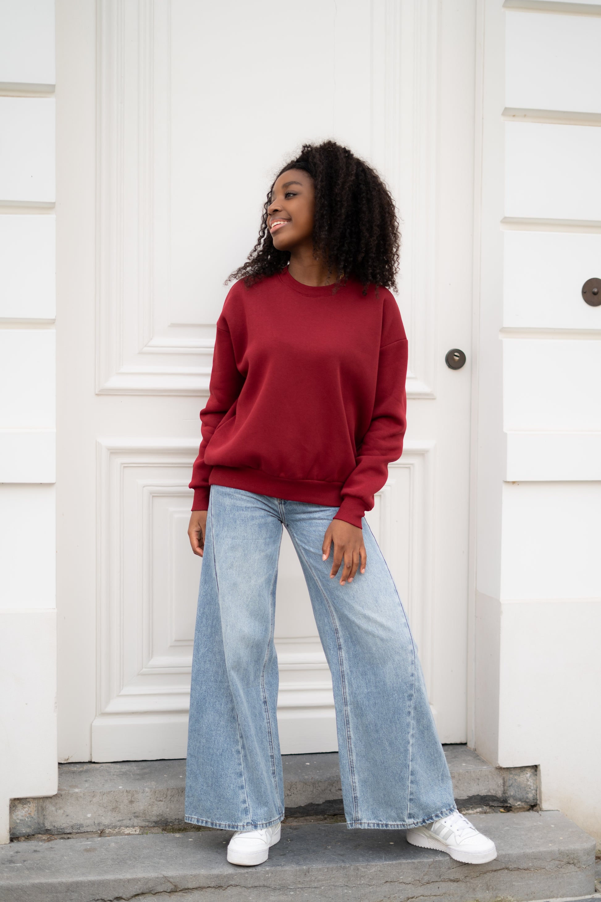 Rode sweater met MC logo