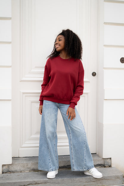 Rode sweater met MC logo