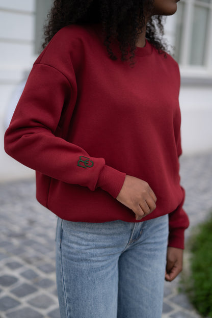 Sarah MC sweater burgundy