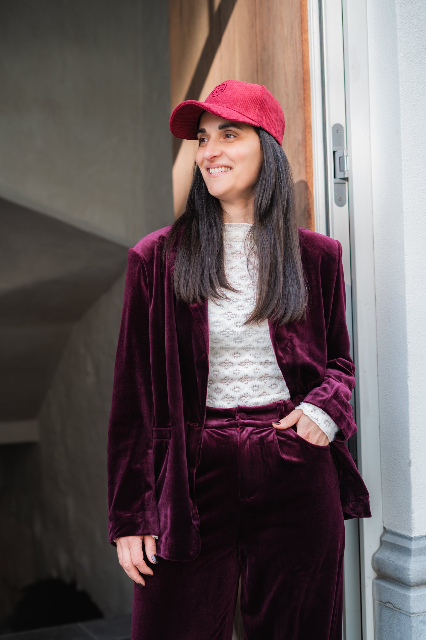 Faustin blazer burgundy