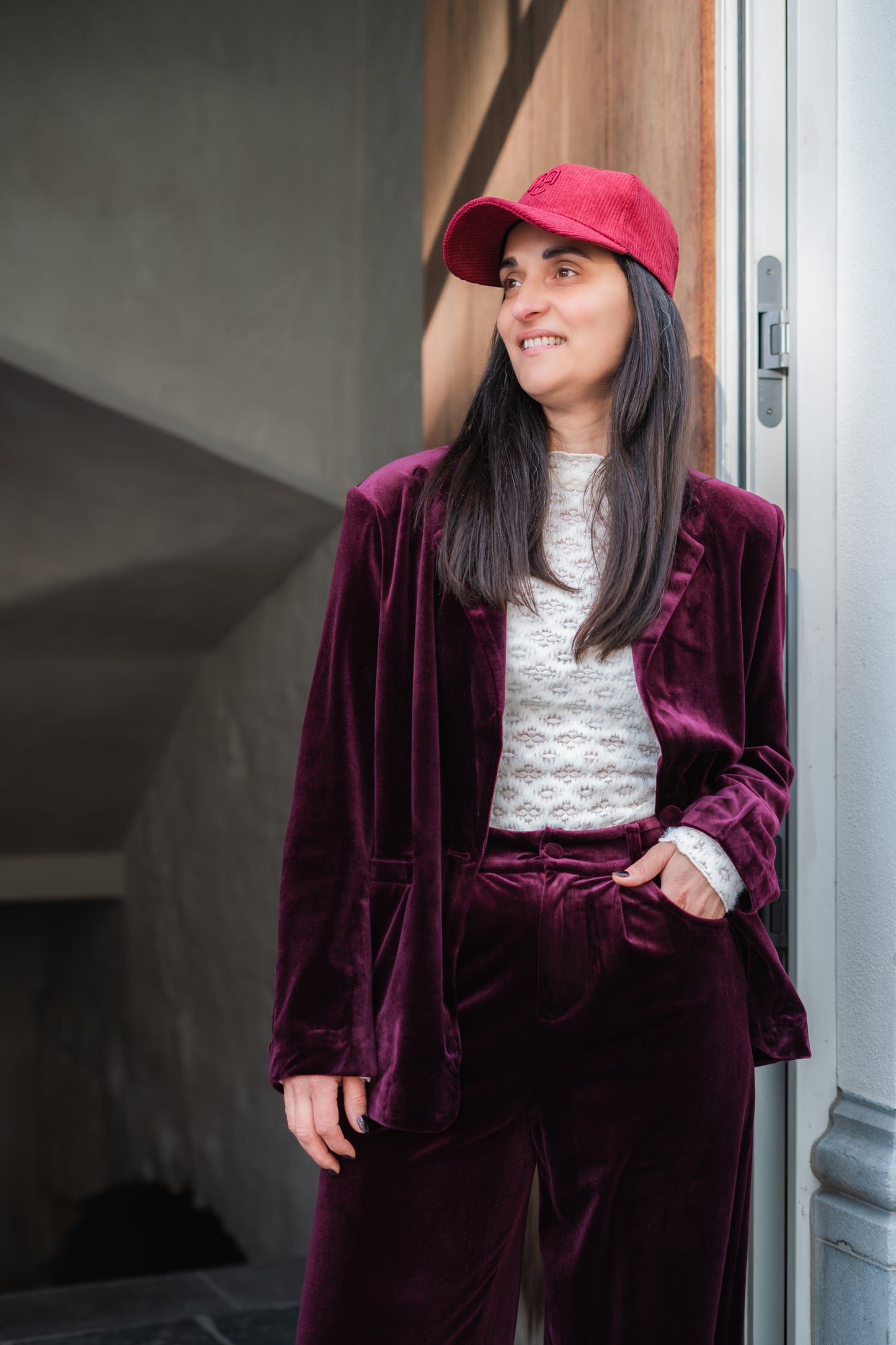 Faustin blazer burgundy