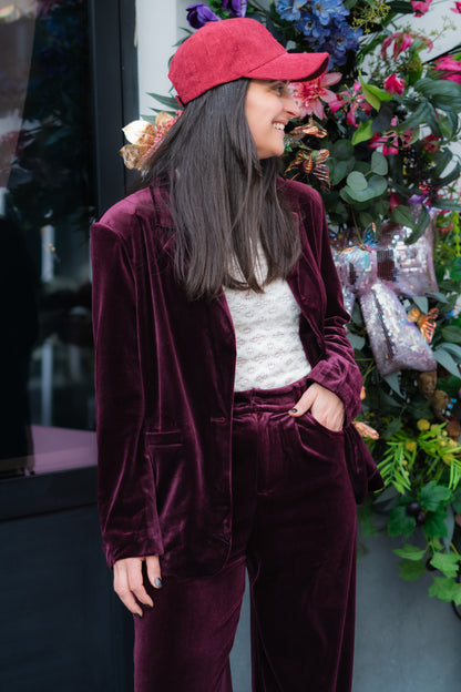 Faustin blazer burgundy