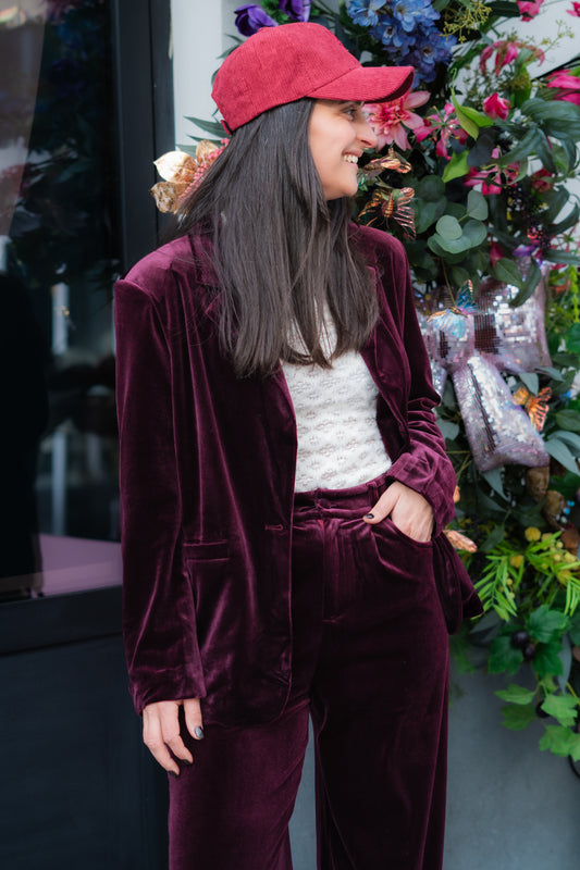 Faustin blazer burgundy