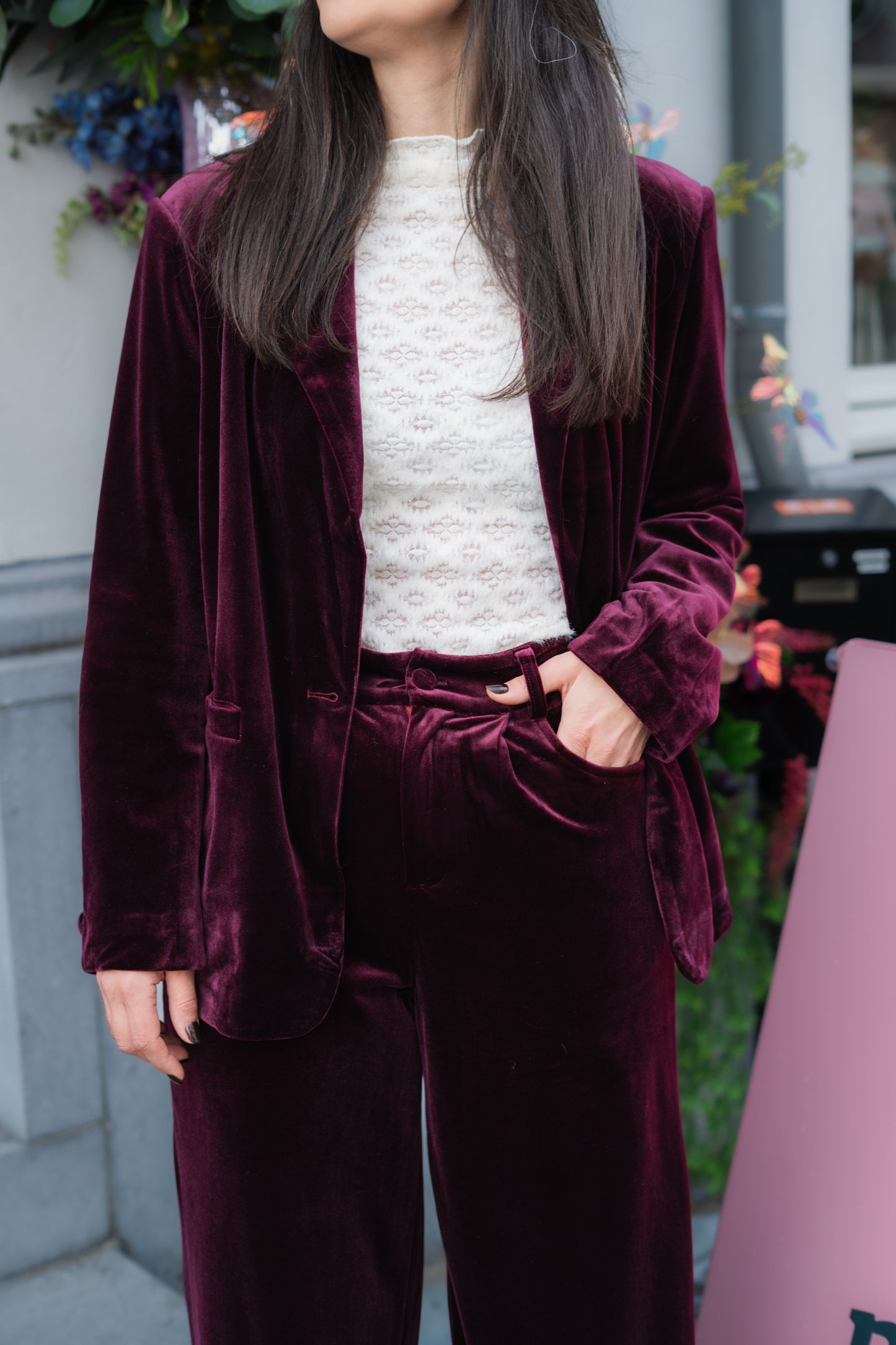 Felice broek burgundy